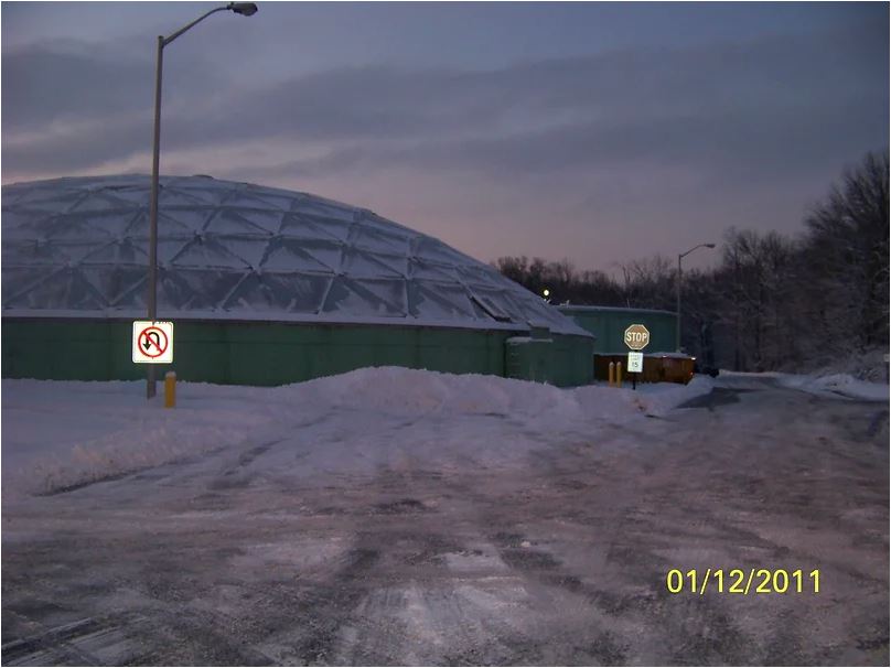 Snow storm at the Rancocas Rd. Plant 1-12-2011